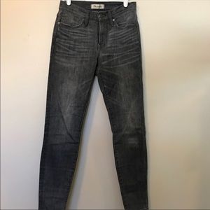MADEWELL size 25 - 9” high rise skinny